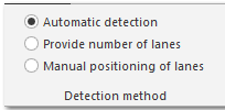 1. Detection method toolbar