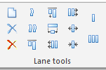 4. Lane tools toolbar