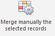 6. Merge manually the
selected records