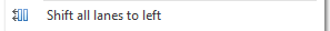 10. Shift all lanes to left button