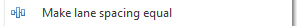 9. Make lane spacing equal button