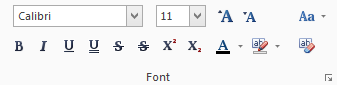 2. Font Toolbar