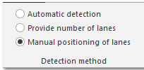 1. Detection method toolbar