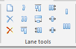 2. Lane tools toolbar