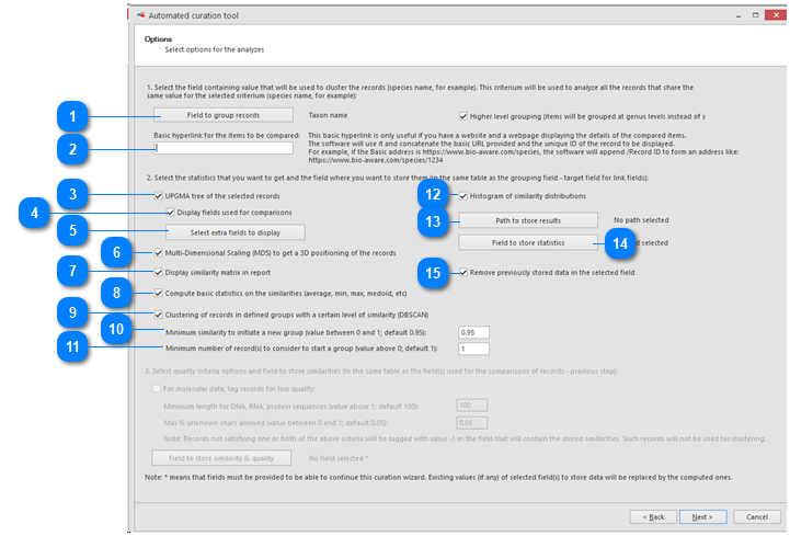 Multiple field curation