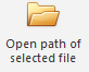 1. Open path of
selected file