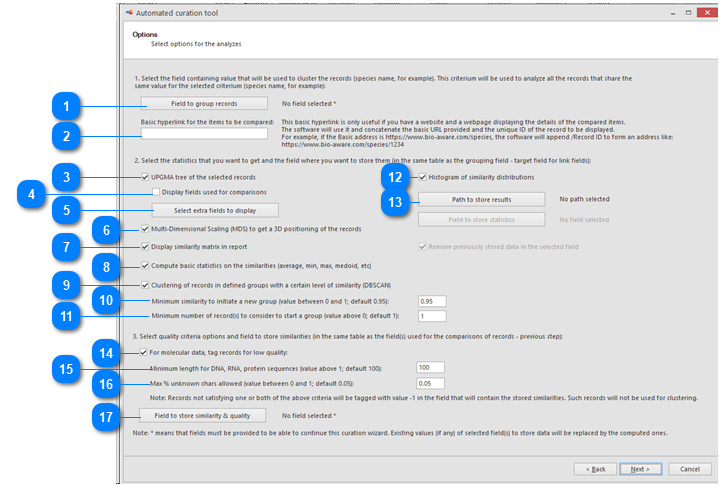 One field curation