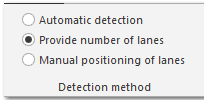 1. Detection method toolbar