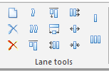 4. Lane tools toolbar