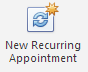 2. New recurring appointment
