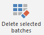 18. Delete selected
batches